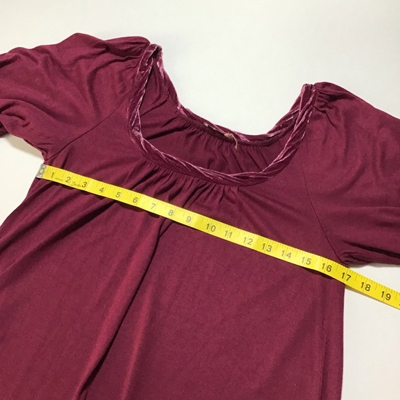 Juicy Couture Y2K Bordeaux Burgundy Babydoll Mini Dress - Picture 10 of 12